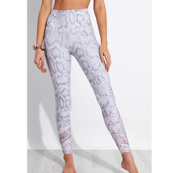 Onzie Pants - Onzie Athena High Rise Snakeskin Print Legging, L